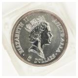 Coin 1990 Australian Kookaburra 1 Oz .999 Silver