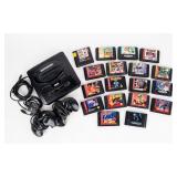 Sega Genesis w/ x2 Controllers & 18 Games
