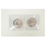 Coin (2) Great Britain Lion of england 2 Oz Ea.