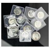 Coin (10) Franklin & Kennedy  Half Dollars Proof