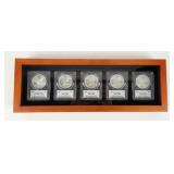 Coin 5 American Silver Eagles 2021-2025 PCGS MS70
