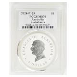 Coin 2024-P125 Australia Kookaburra PCGS MS70