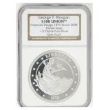 Coin George T. Morgan $100 Union NGC Gem Proof