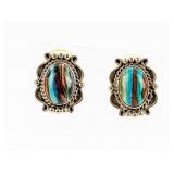 Jewelry Sterling Silver Stone Earrings