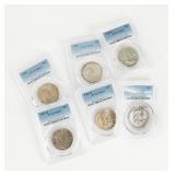 Coin (6) Franklin Half Dollars PCGS Certified