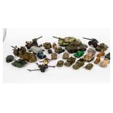 Lot of 28 Vintage Multi-brand Military Toys