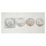 Coin (4) 1 Tory Ounce .999 Silver
