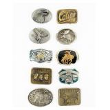 Lot Of 10 Nature Driven Belt Buckles