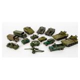Lot of 15 Vintage Dinky Toys Military Toys
