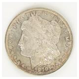 Coin 1879-S Morgan Silver Dollar in Brilliant Unc.