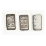 Coin 3 Troy Ounces of .999 Fine Silver JM Bars