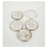 Coin (5) 1 Troy Ounce .999 Fine Silver