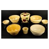 Antique / Vintage Mixed Lot of 8 Pottery Bowls