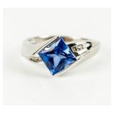 Jewelry 14kt White Gold Sapphire Ring