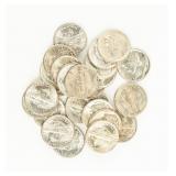 Coin 25 Mercury Dimes Gem Brilliant Unc.