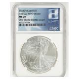 Coin 2024-P American Silver Eagle NGC MS70