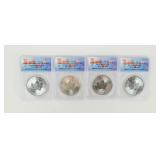 Coin (4) 2019 Canadian Silver ANACS MS70