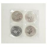 Coin (4) 1,5 Troy Ounce Canadian $8 Coins