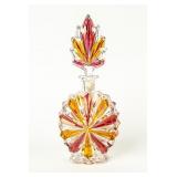 Vintage Amber-Cranberry Decanter Perfume Bottle