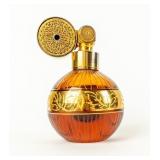 Vintage Amber-Auburn-Gold Glass Perfume Bottle