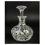 VTG Colorless Crystal Perfume BottleSigned