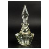 Colorless Octagonal Glass Perfume Bottle