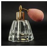 VTG 12-Sided Austrian Glass Perfume Bottle