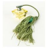Vintage Yellow & Green Cube Perfume Bottle
