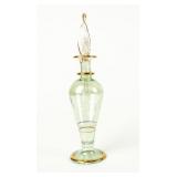 Delicate Egyptian Green Glass Perfume Bottle