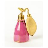 Vintage Dark Mauve Perfume Bottle by DeVilbiss