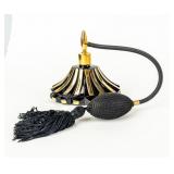 Fabergé-Inspired Black & Gold Perfume Bottle