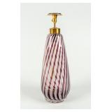 Amethyst Swirl Glass Perfume Bottle