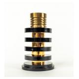 VTG Art Deco Black & Gold Perfume Bottle by Ordy