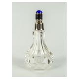 VTG Perfume Bottle with Dabber & Cobalt Finial