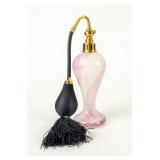 Vintage Pink Swirl Perfume Bottle by Marcel Franck
