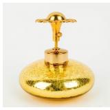 VTG Golden Crackle Glass Perfume Bottle