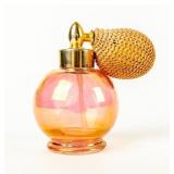 VTG Petite Pink Iridescent Glass Perfume Bottle