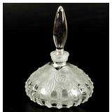 Frosted & Colorless Strawberry Vine Perfume Bottle