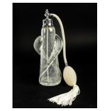 Transparent Crackle Glass Perfume Bottle