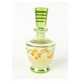 Vintage Green & Gold Bohemian Perfume Bottle