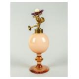 Vintage Peachy-Pink Perfume Bottle