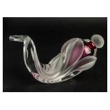 Leaf Appliqué "Lay-Down" Perfume BottleSigned