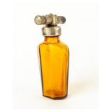 MCM Vintage Amber Glass Cornelius Aerosol Sprayer