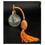 VTG French Swirl Glass Perfume Bottle