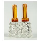 VTG Glass & Bakelite Double Perfume Bottle