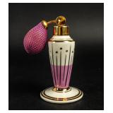 VTG MCM Bavarian Pink Porcelain Perfume Bottle