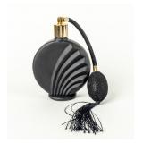 Vintage Black Shell-Shaped Perfume Bottle
