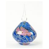 Floral Art Glass Vandermark Pefume Bottle--Signed