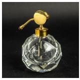 Vintage Faceted Lead Crystal Perfume Bottle