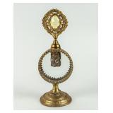 Ormolu & Amber Glass Perfume Bottle by Globe